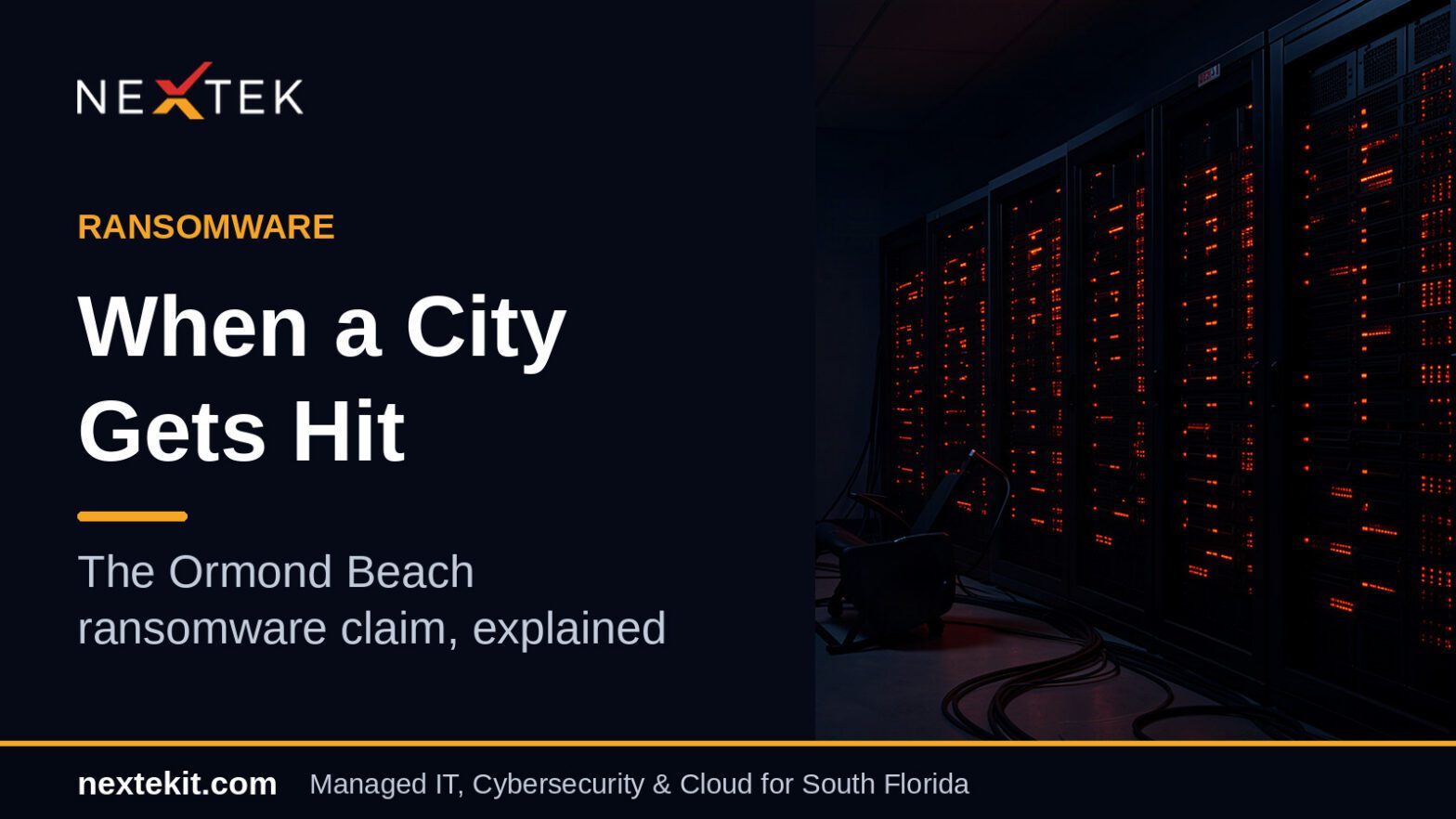 Ormond Beach ransomware
